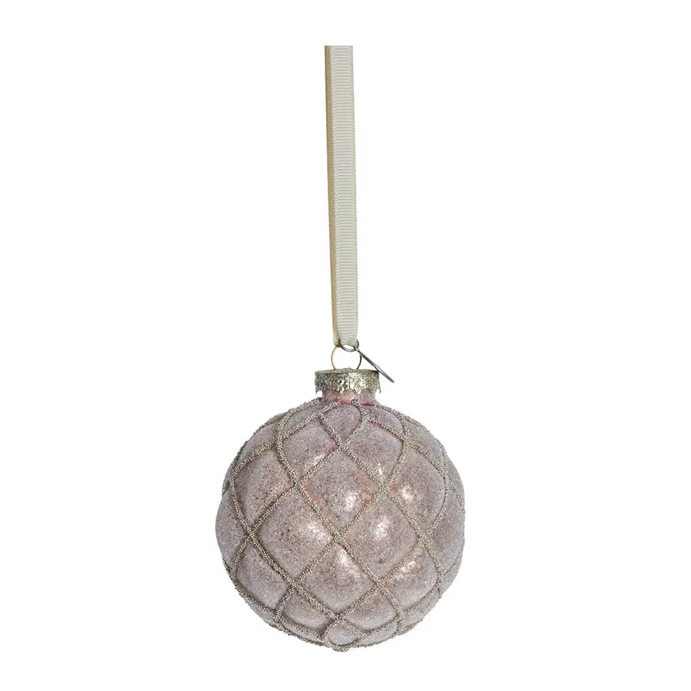 Norille Joulupallo 8 cm Vaaleanpunainen