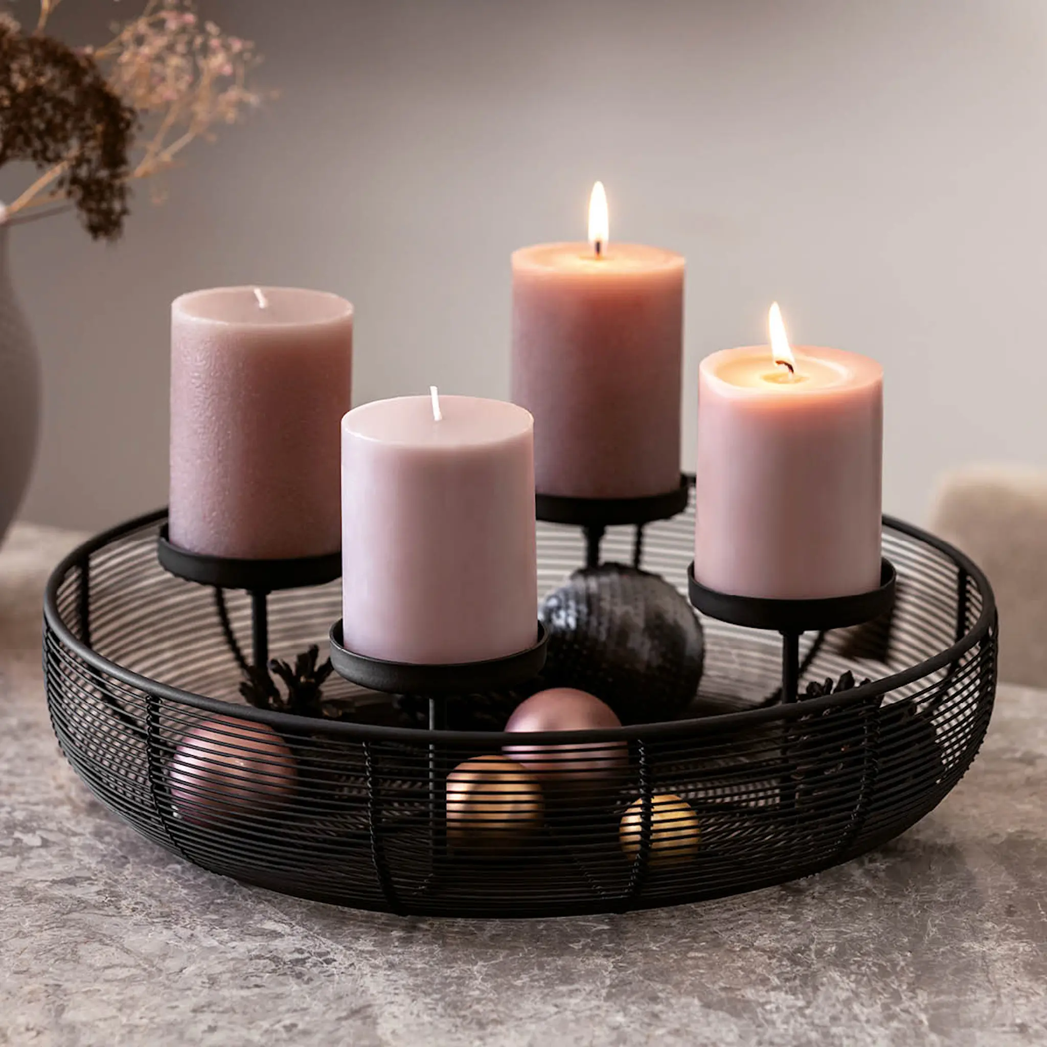 Villeroy & Boch Christmas Chic adventsljusstake 41x40 cm svart