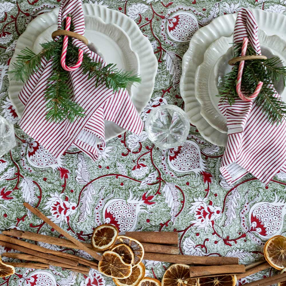 Chamois Pomegranate Pöytäliina 170x270 cm Puuvilla