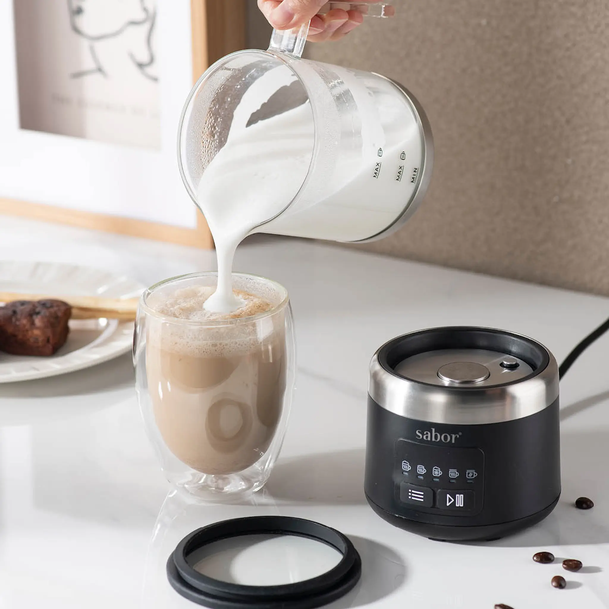 Sabor Ultimate melkeskummer 0,5L svart
