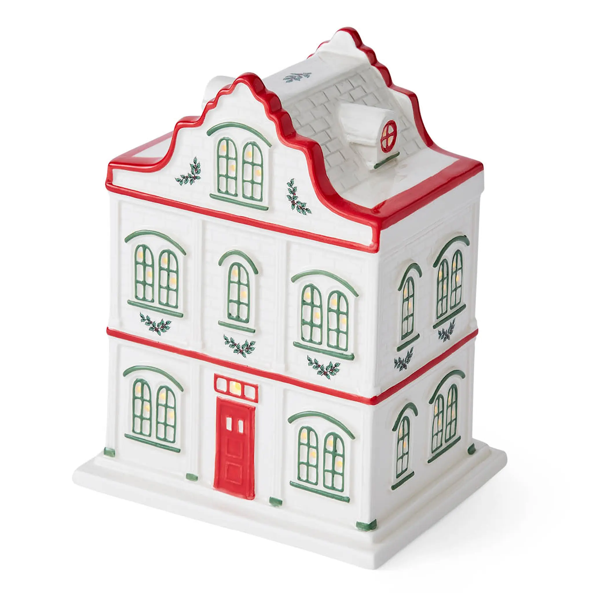 Spode Christmas Tree hotell LED lykt 17,2x13,2x10,8 cm
