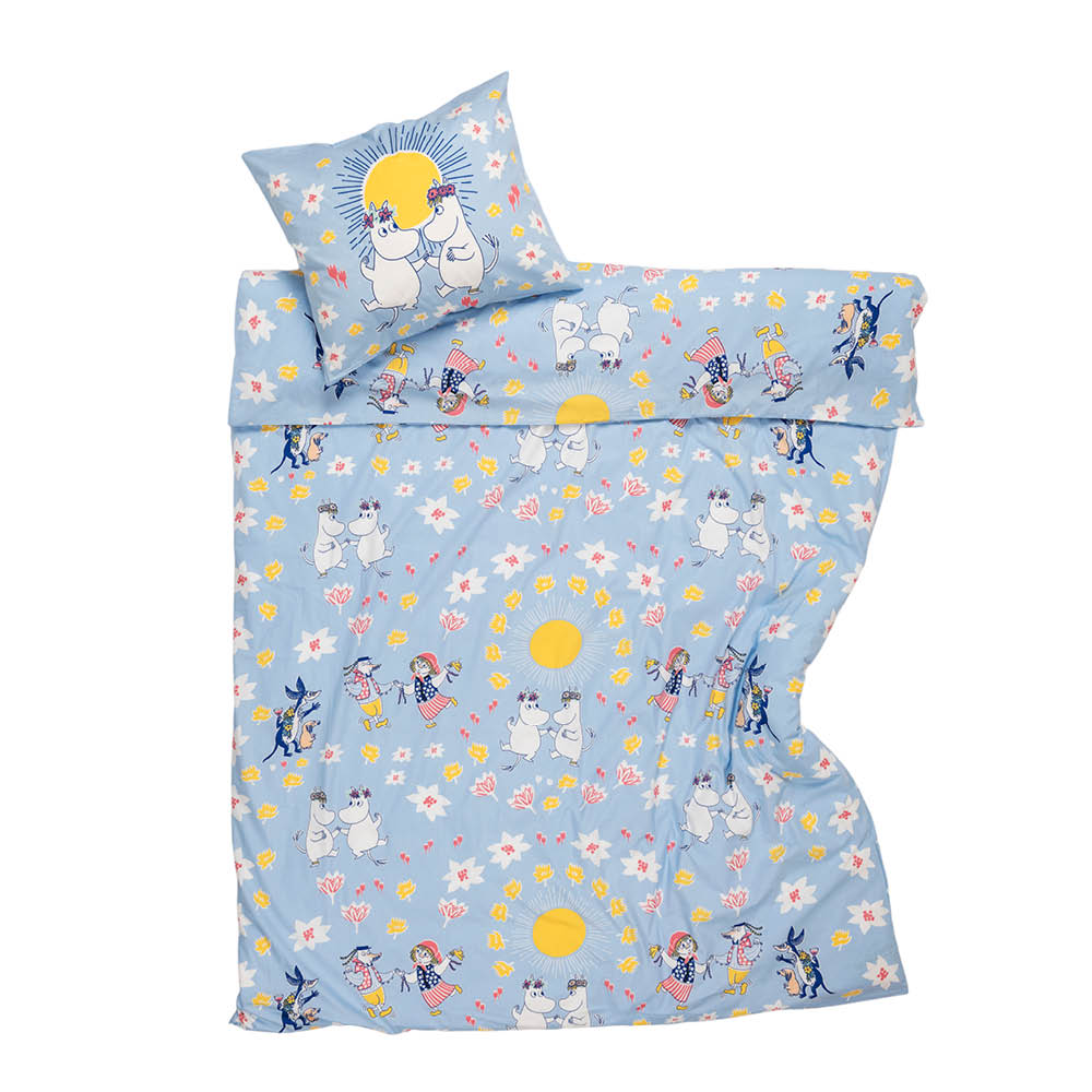 Moomin Arabia Mumin bäddset 150x210 cm Sommardans