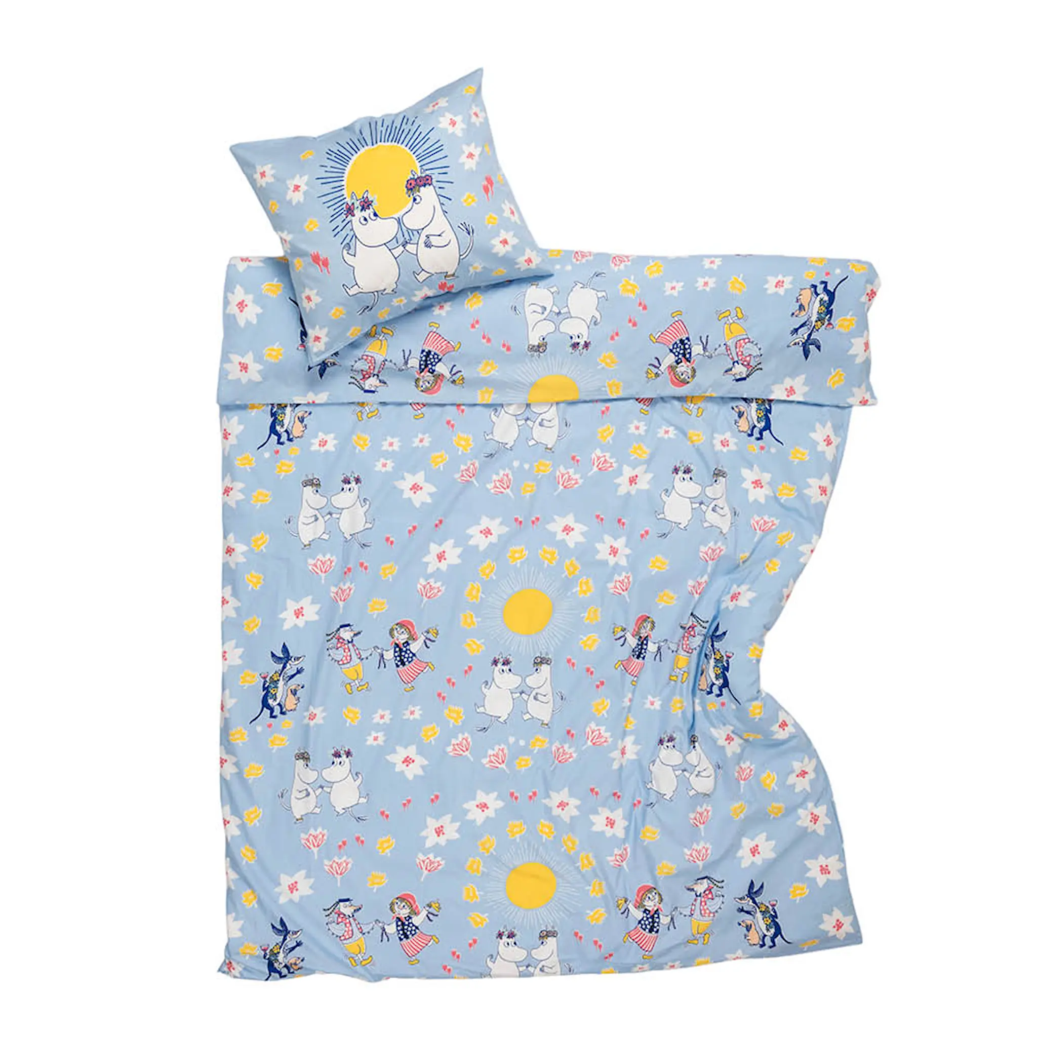 Moomin Arabia Mumin bäddset 150x210 cm Sommardans