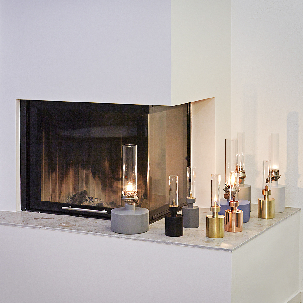 Klong Patina Oljelampa Liten Vit