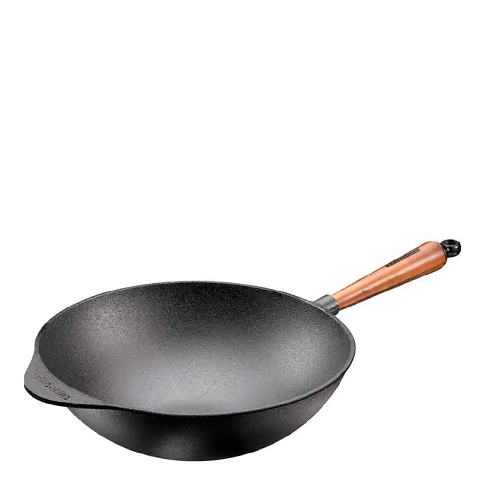 Wokpanne støpejern 32 cm