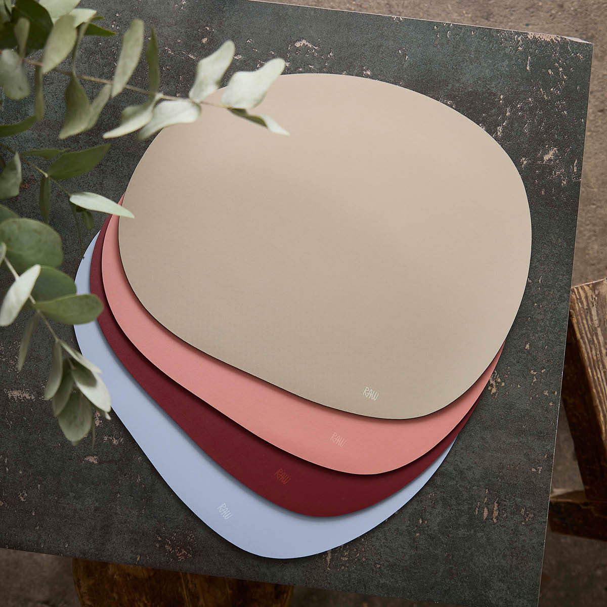 Aida RAW bordstablett silikon 41x33,5 cm Spice Rose