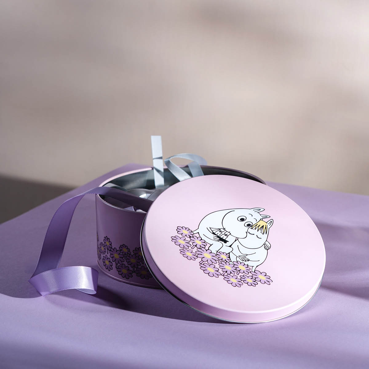 Muurla Muumi Peltipurkki 15 cm Vaaleanpunainen