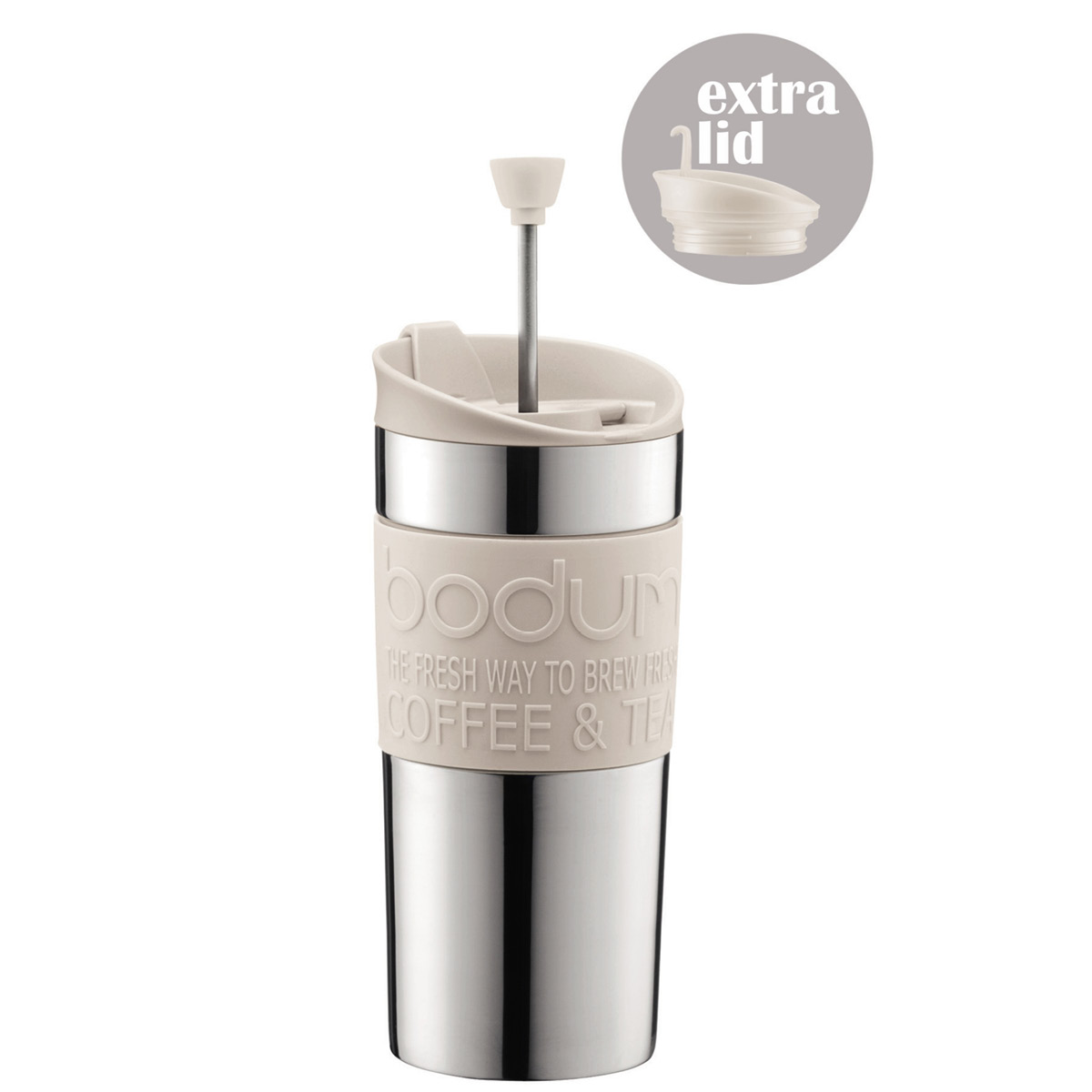 Bodum Travel Press termosmugg 35 cl vit