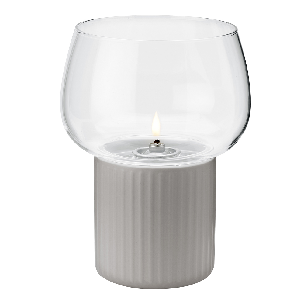 RIG-TIG Hygge Hurricane Ljuslykta 16 cm Grå