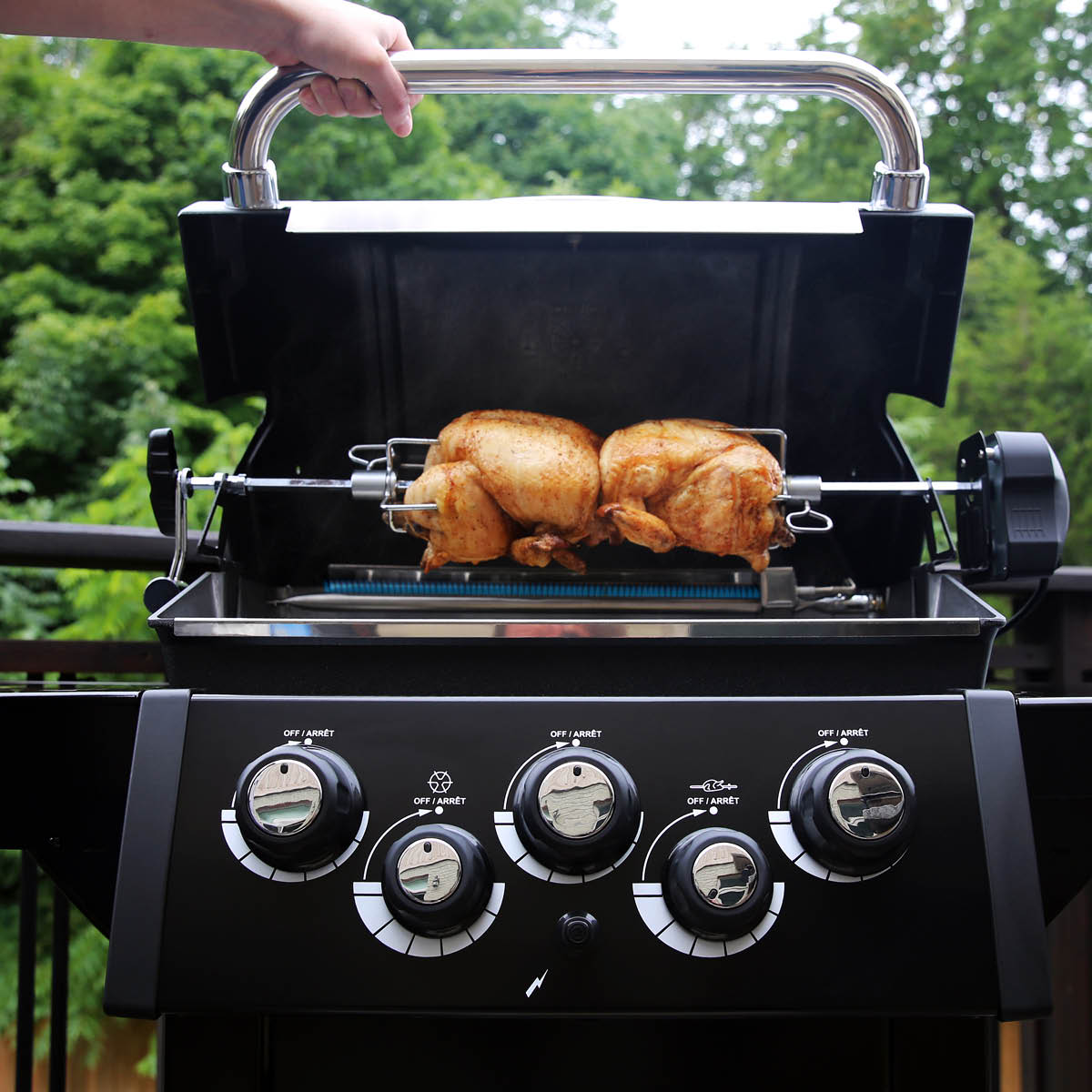 Broil King Gasolgrill Royal 390 Shadow med rotisserie och sidobrännare