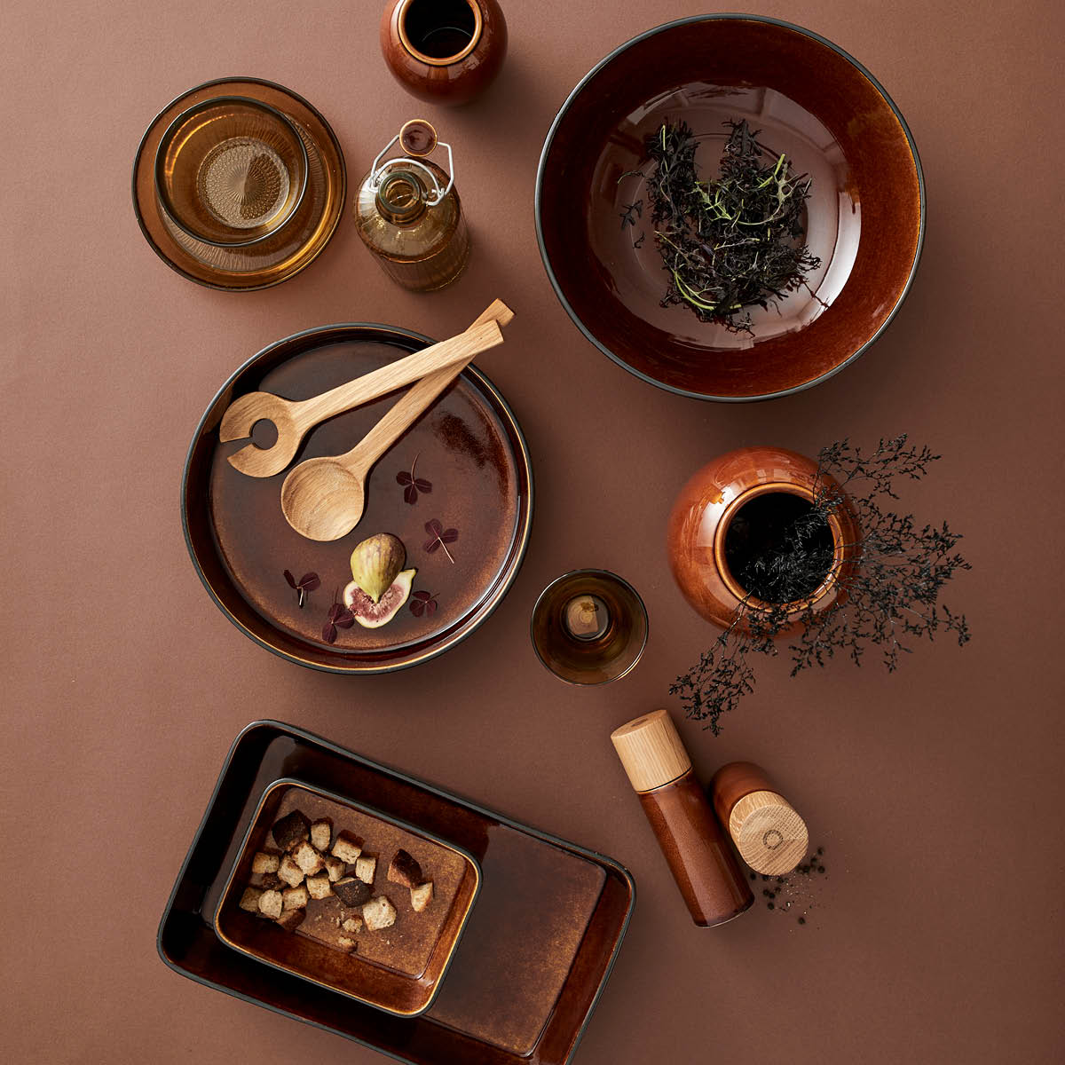 Bitz Bitz Salaattikulho 30 cm Musta/Meripihka