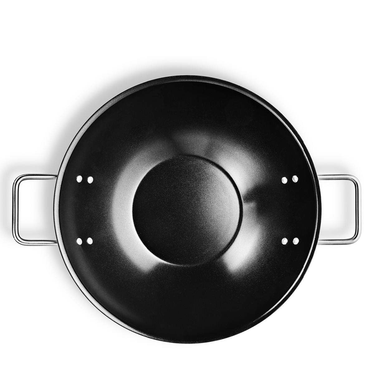 Eva Trio Grey Line Wokpanna 5,0 L 32 cm keramisk Slip-Let