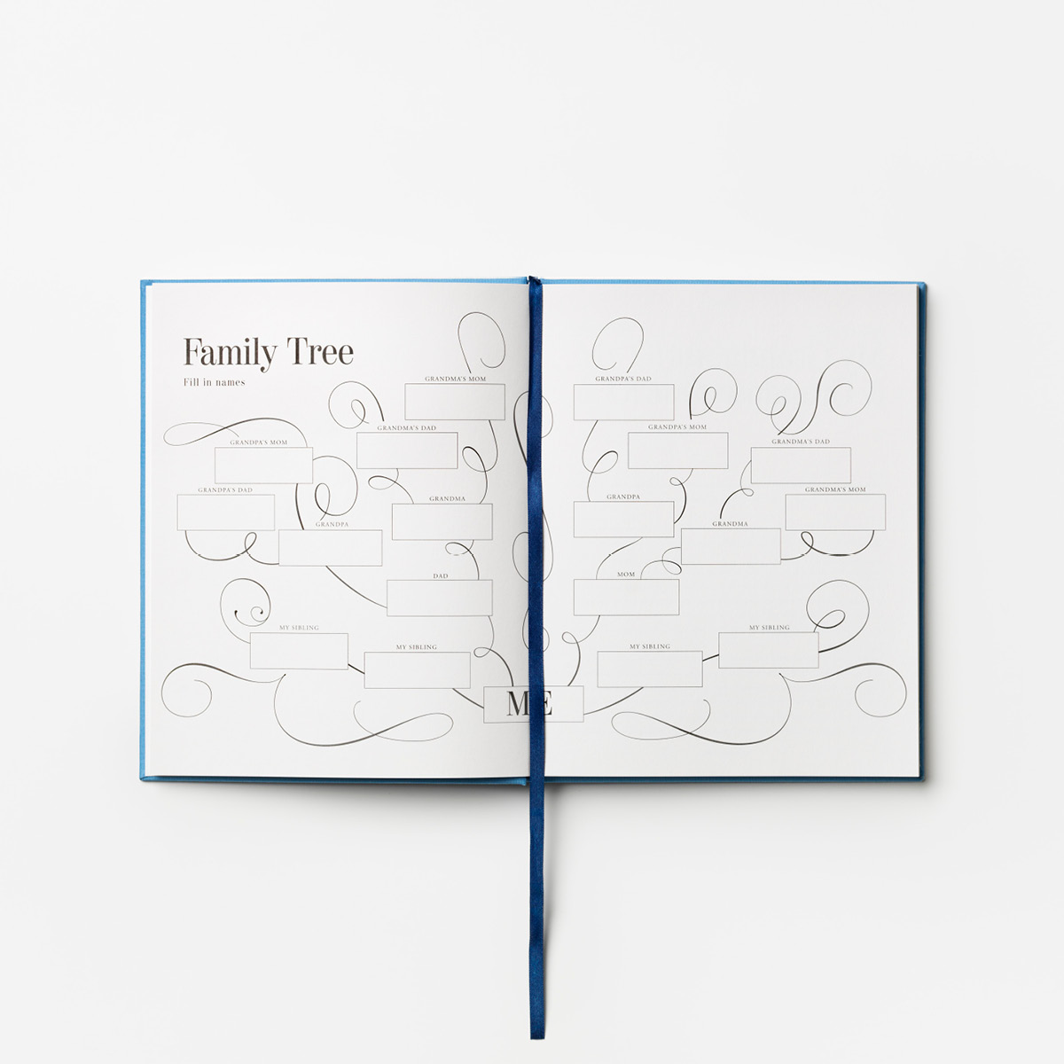 Printworks Livshistoriebok Once Upon a Time 23,6x18,8 cm blå