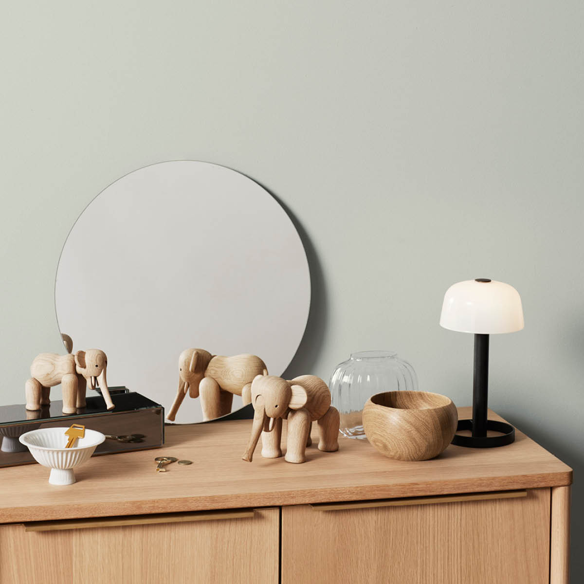 Kay Bojesen Denmark Elefant mini eik