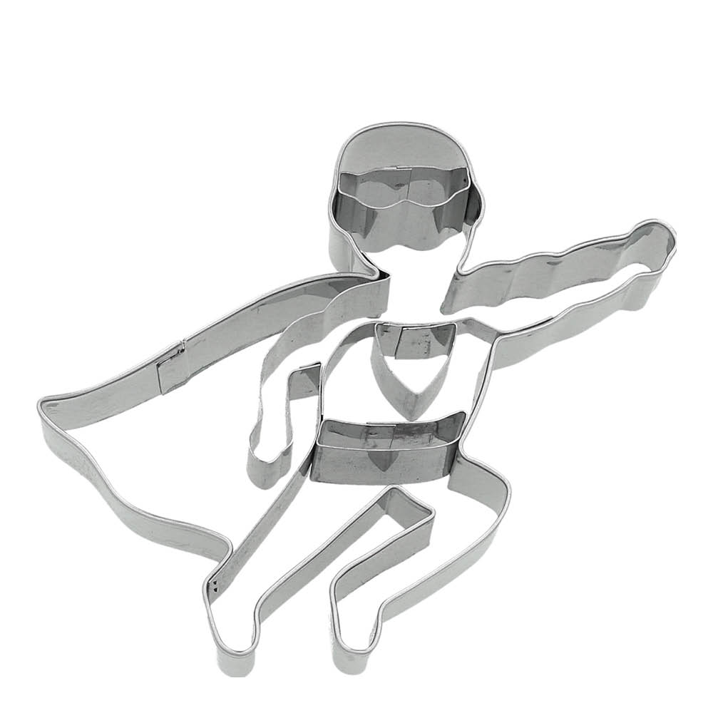 Birkmann - Cookie Cutters Piparkakkumuotti supersankari 9 cm Ruostumaton teräs