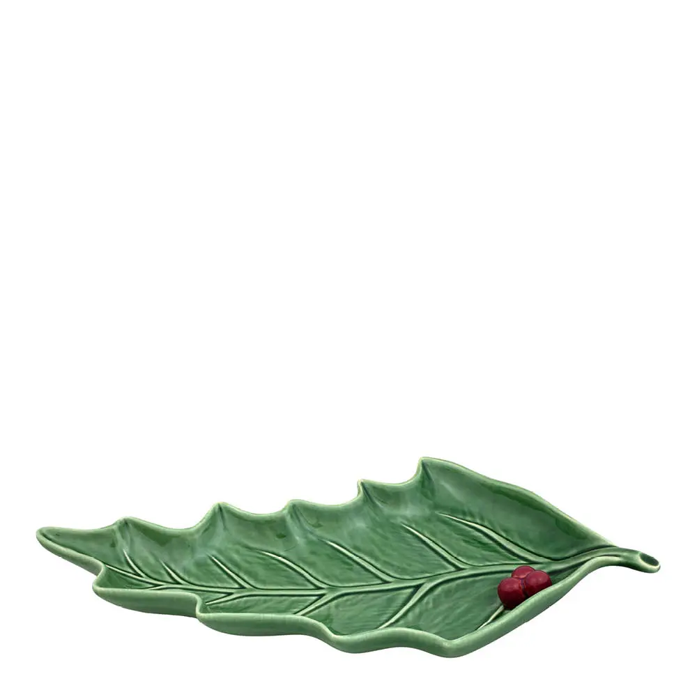 Tarjoiluvati lehdenmuotinen 36 cm Vihreä