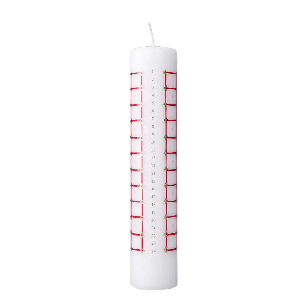 Eva adventtikynttilä 2026 25 cm punainen