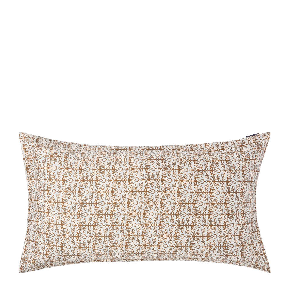 Lexington Örngott 50x90 cm bomullsatin ornament vit/fudge