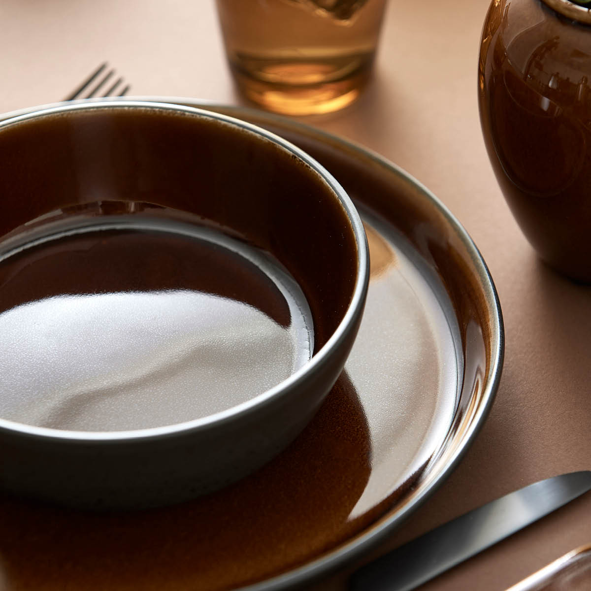 Bitz Gastro tallerken 21 cm svart/amber