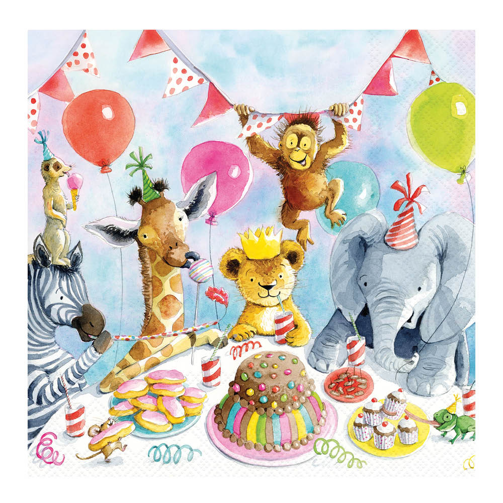 Ambiente Servett 33x33 cm 20-pack Party Animals
