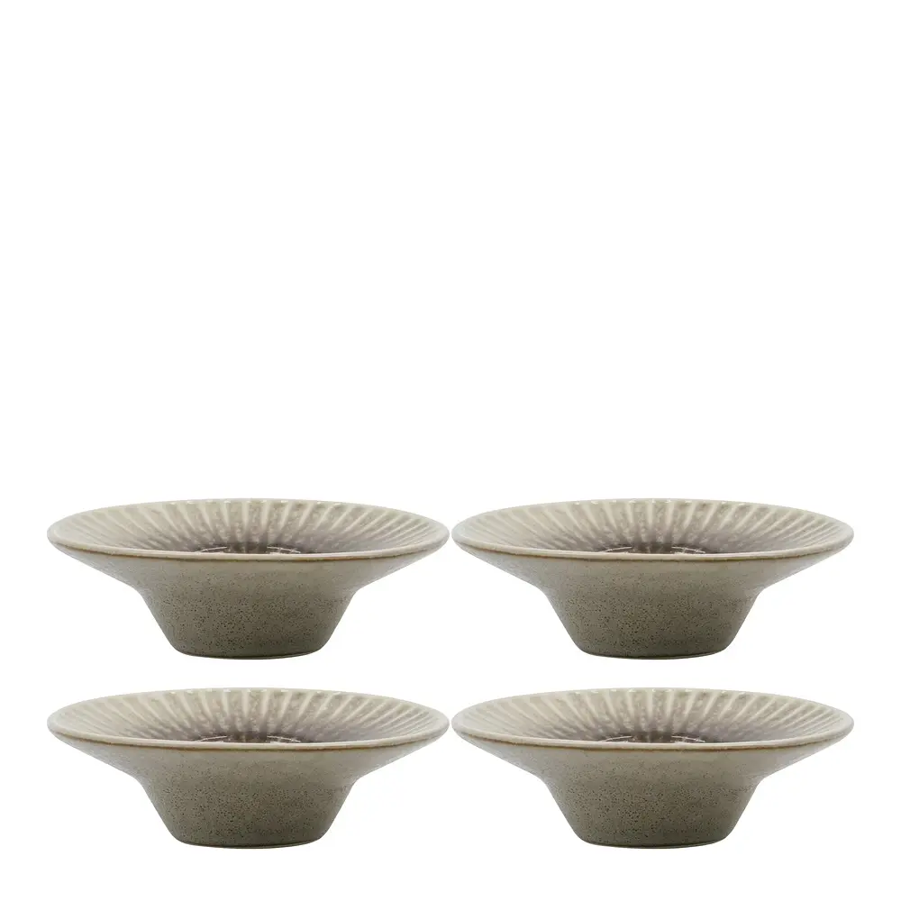 Pleat Munakuppi 4 kpl Harmaa/Ruskea