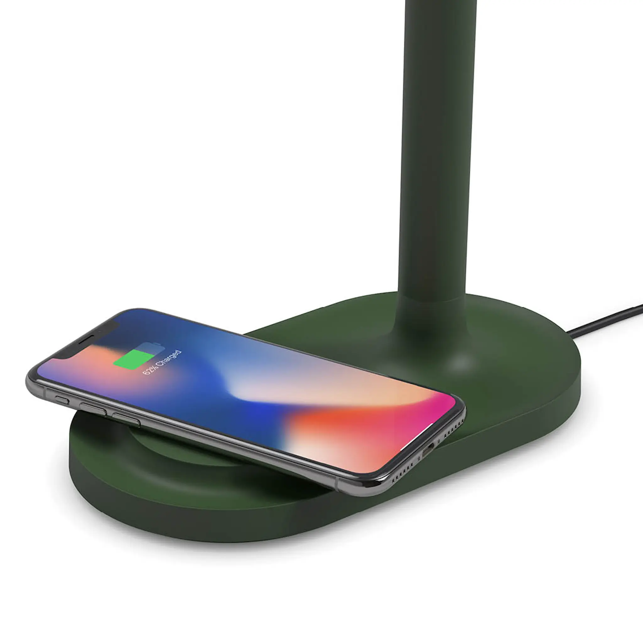 Eva Solo Emendo lampa med trådlös Qi-laddare 29 cm emerald