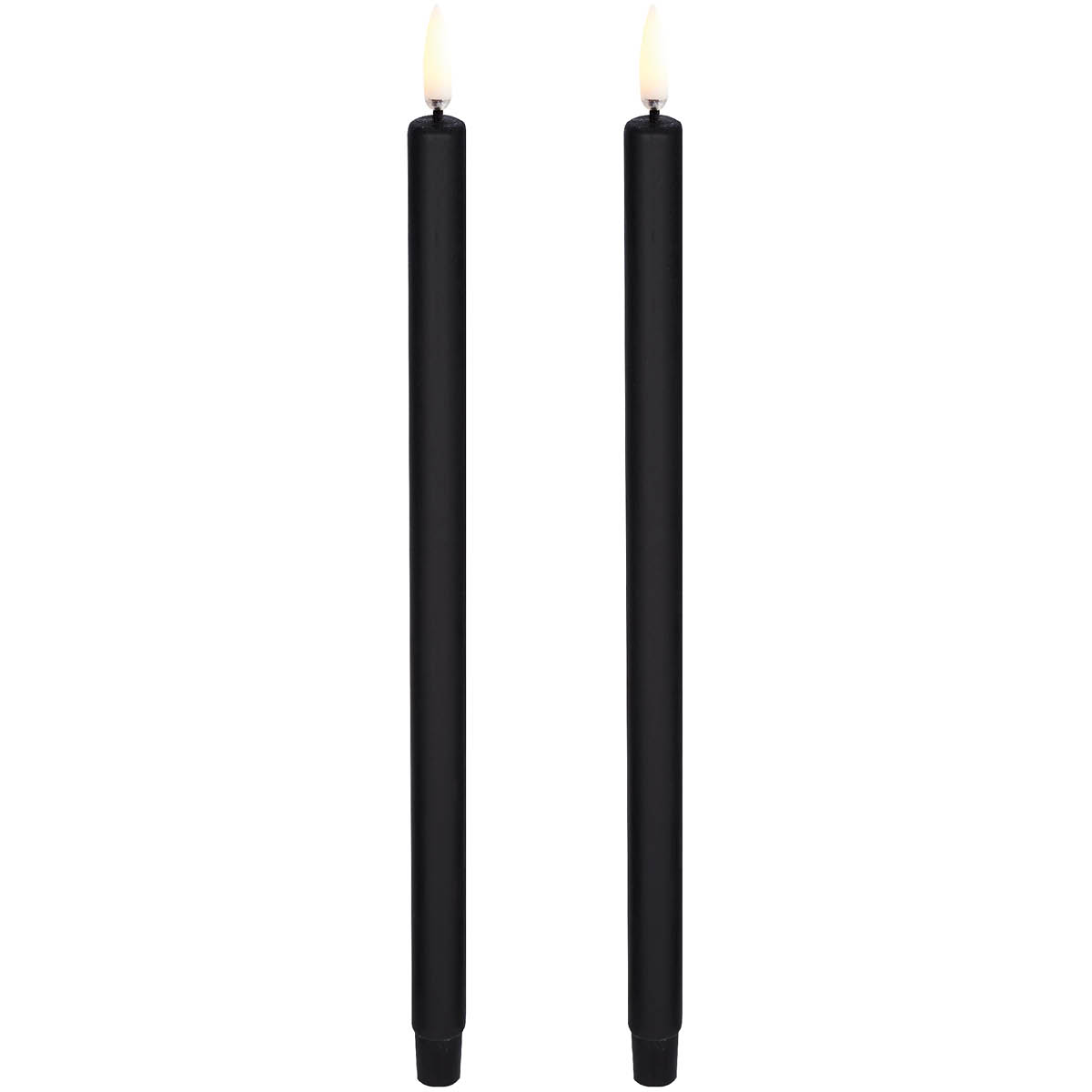 Uyuni Lighting - LED Kruunukynttilä 25 cm 2 kpl Musta