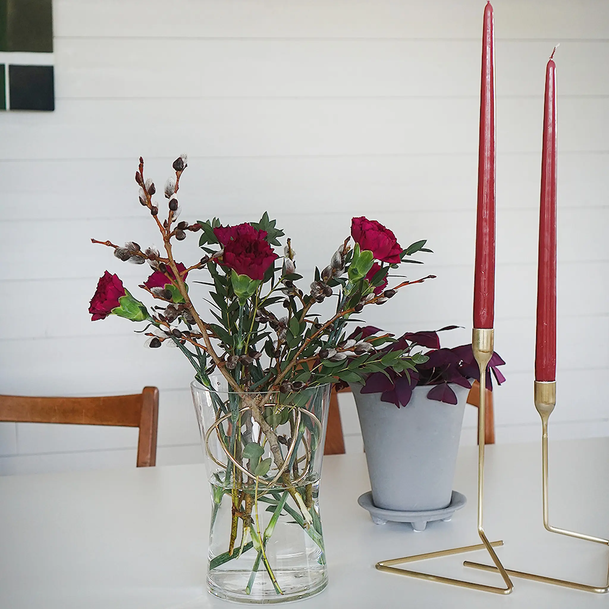 Born in Sweden Puzzle Ljusstake 14 cm Guld