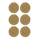 Coaster glasunderlägg 6-pack natur