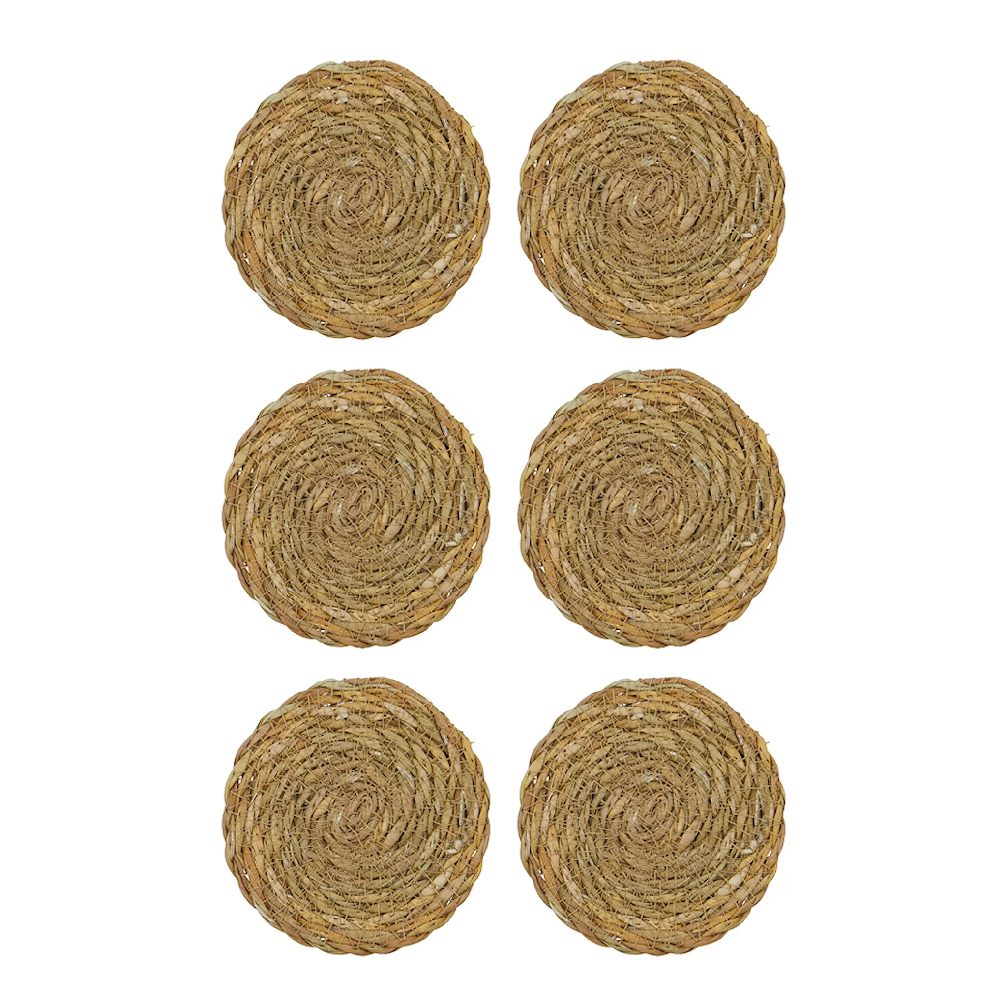 House Doctor Coaster glasunderlägg 6-pack natur