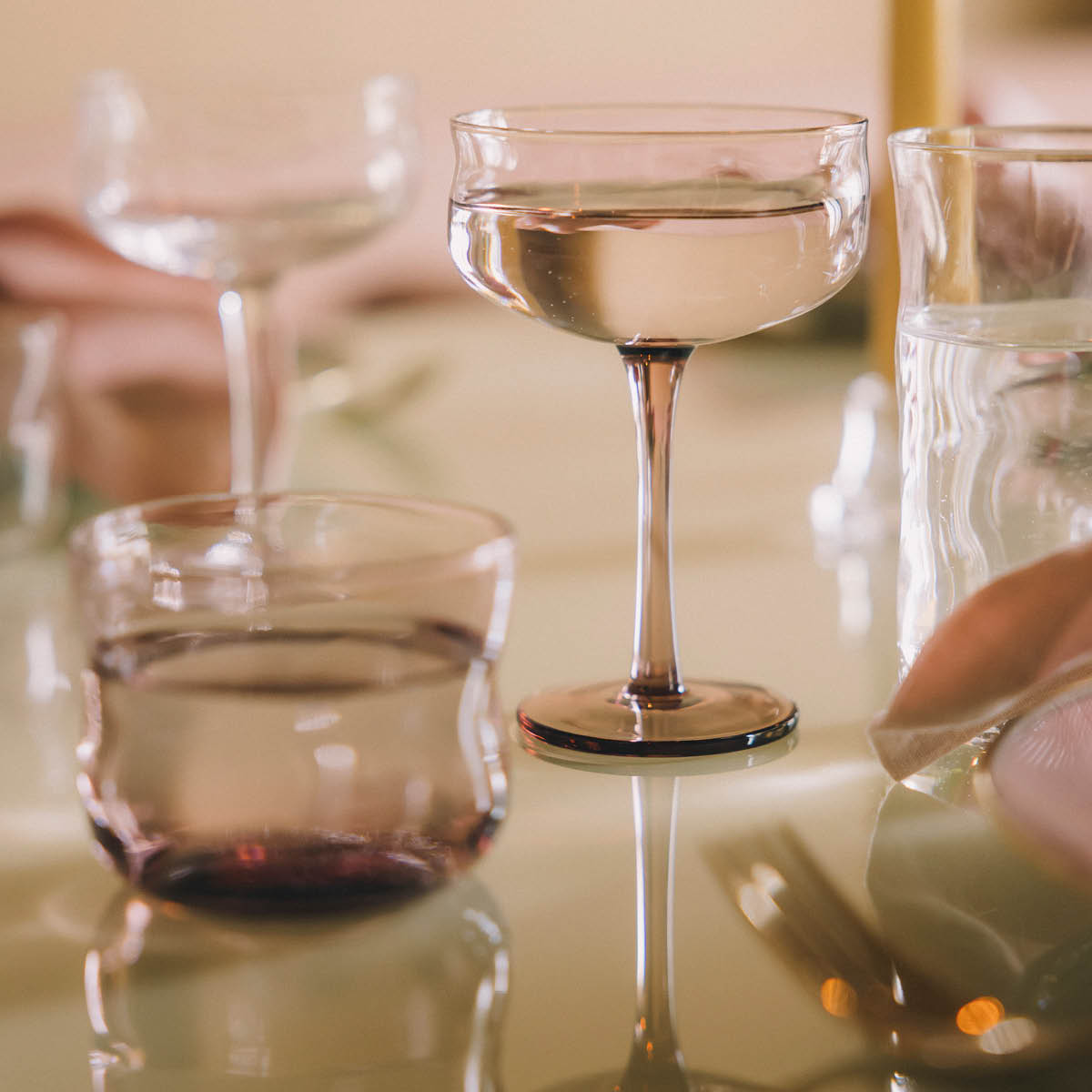 Paveau Swirl Coupe-cocktail glass 26 cl 2 stk Glow