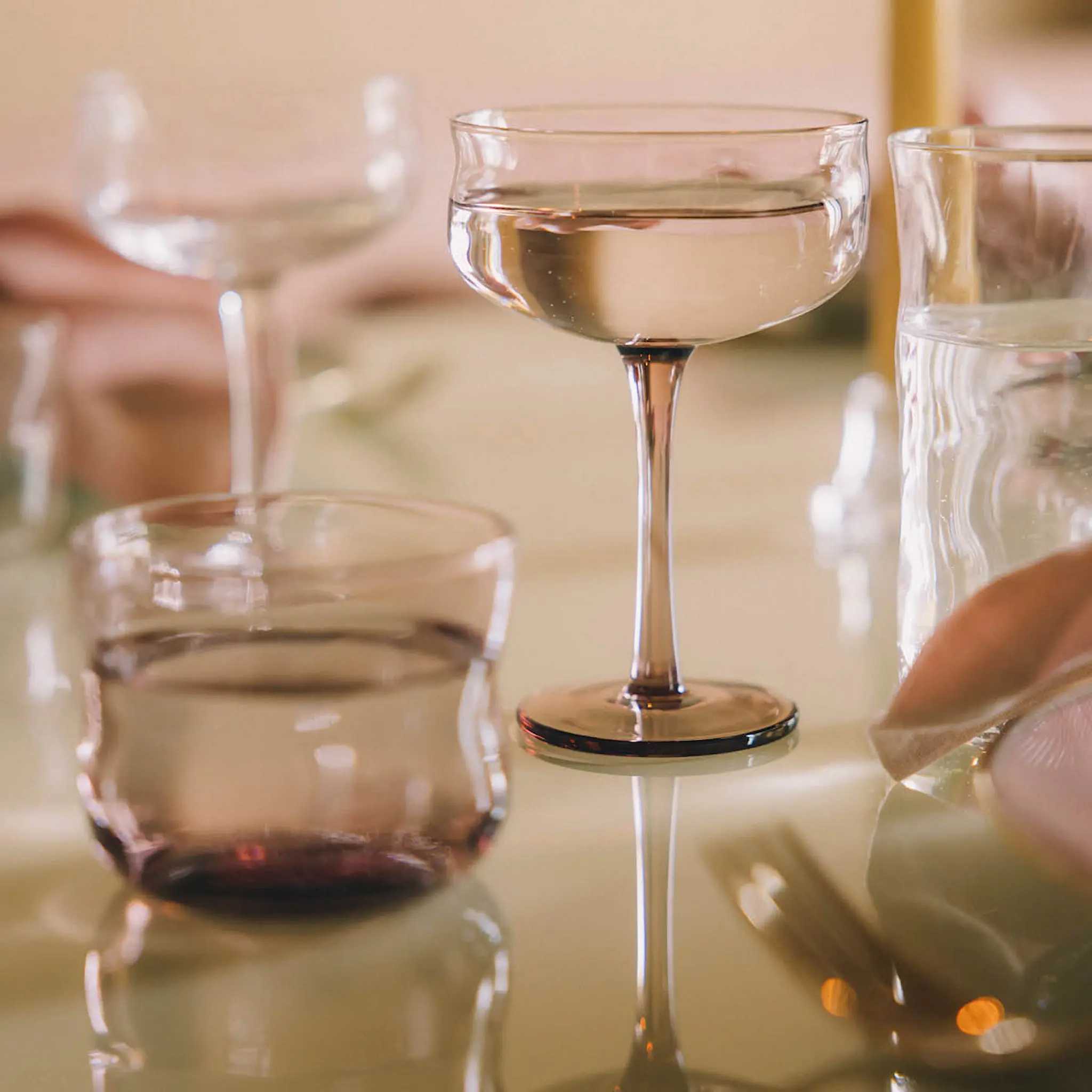 Paveau Swirl Coupe-cocktail glass 26 cl 2 stk Glow