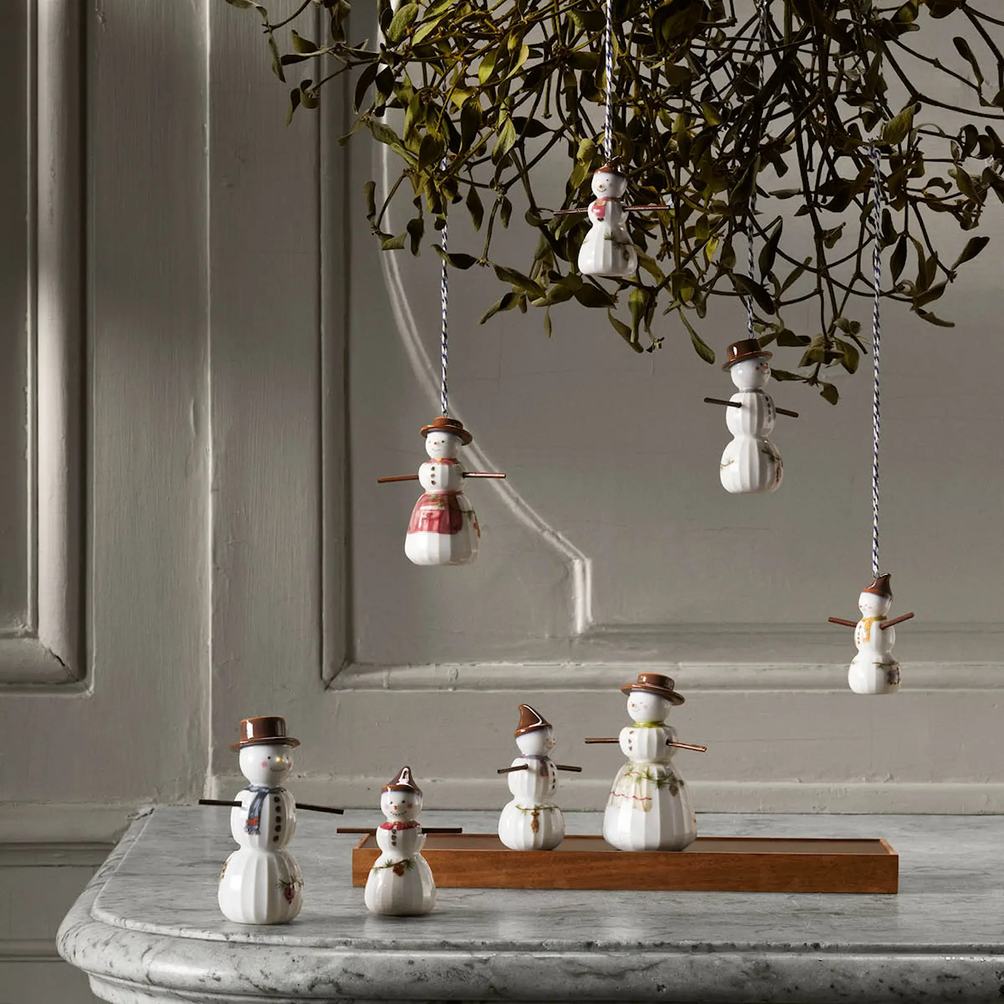 Kähler Hammershøi Christmas Snöflicka hängande 6,5 cm Vit