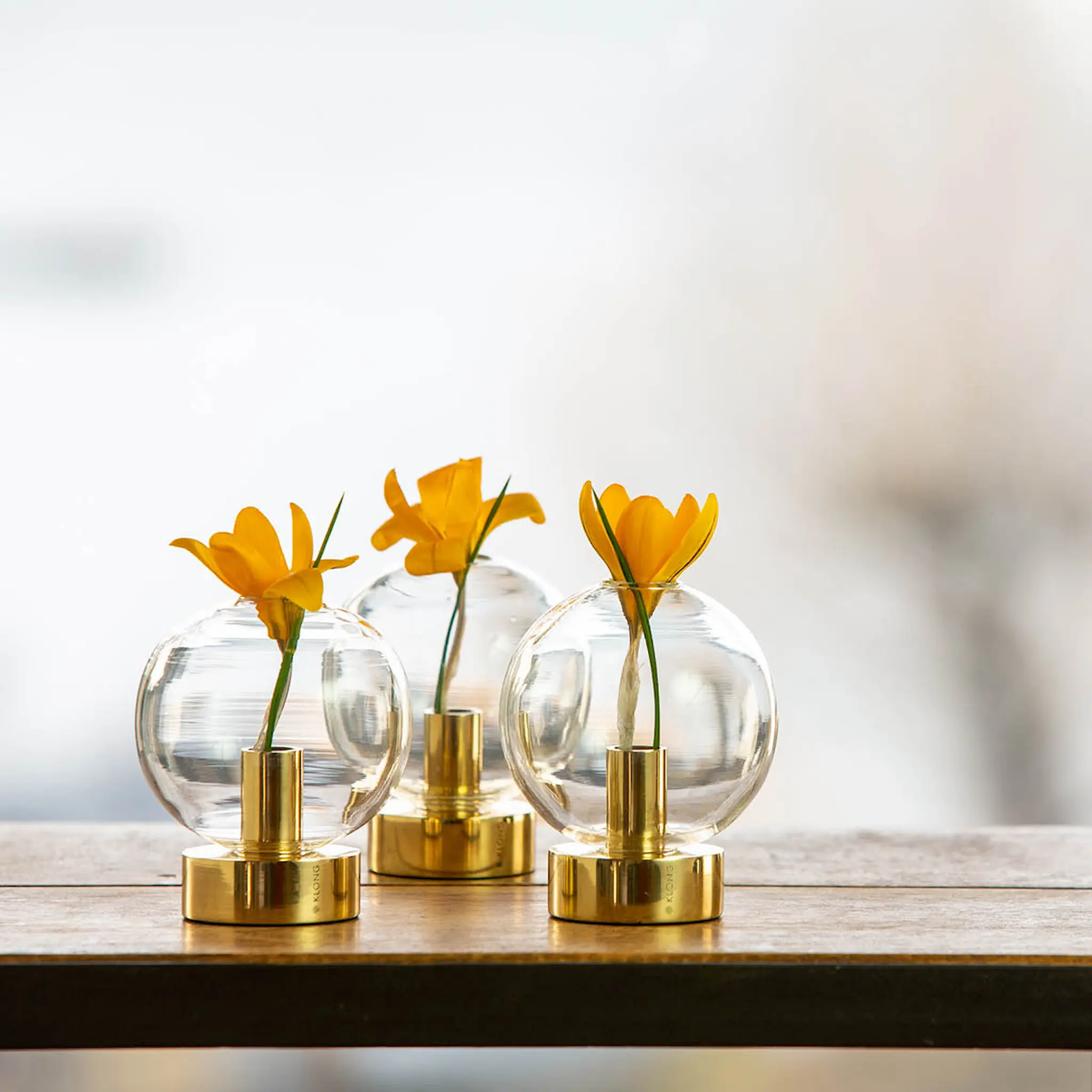 Klong Orbis Maljakko 8x7 cm Lasi/Messinki