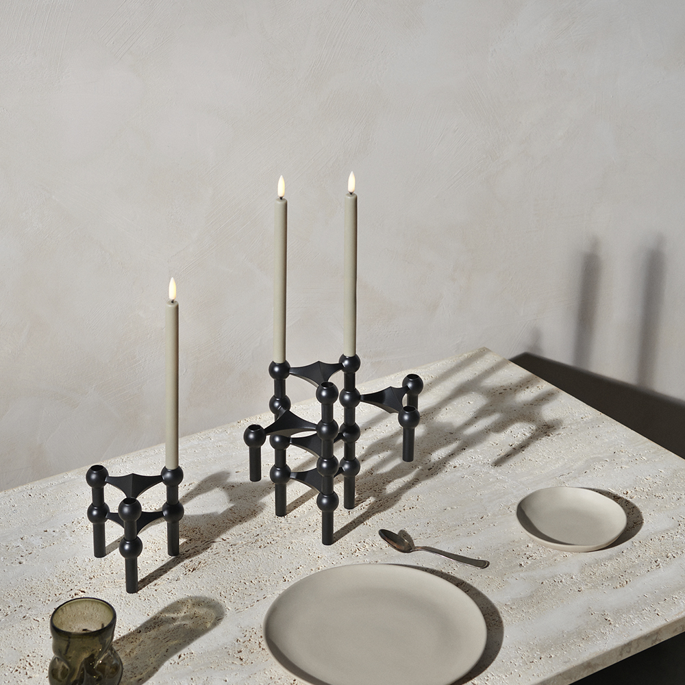 Stoff Nagel Stoff Nagel ljusstake 3-pack Svart