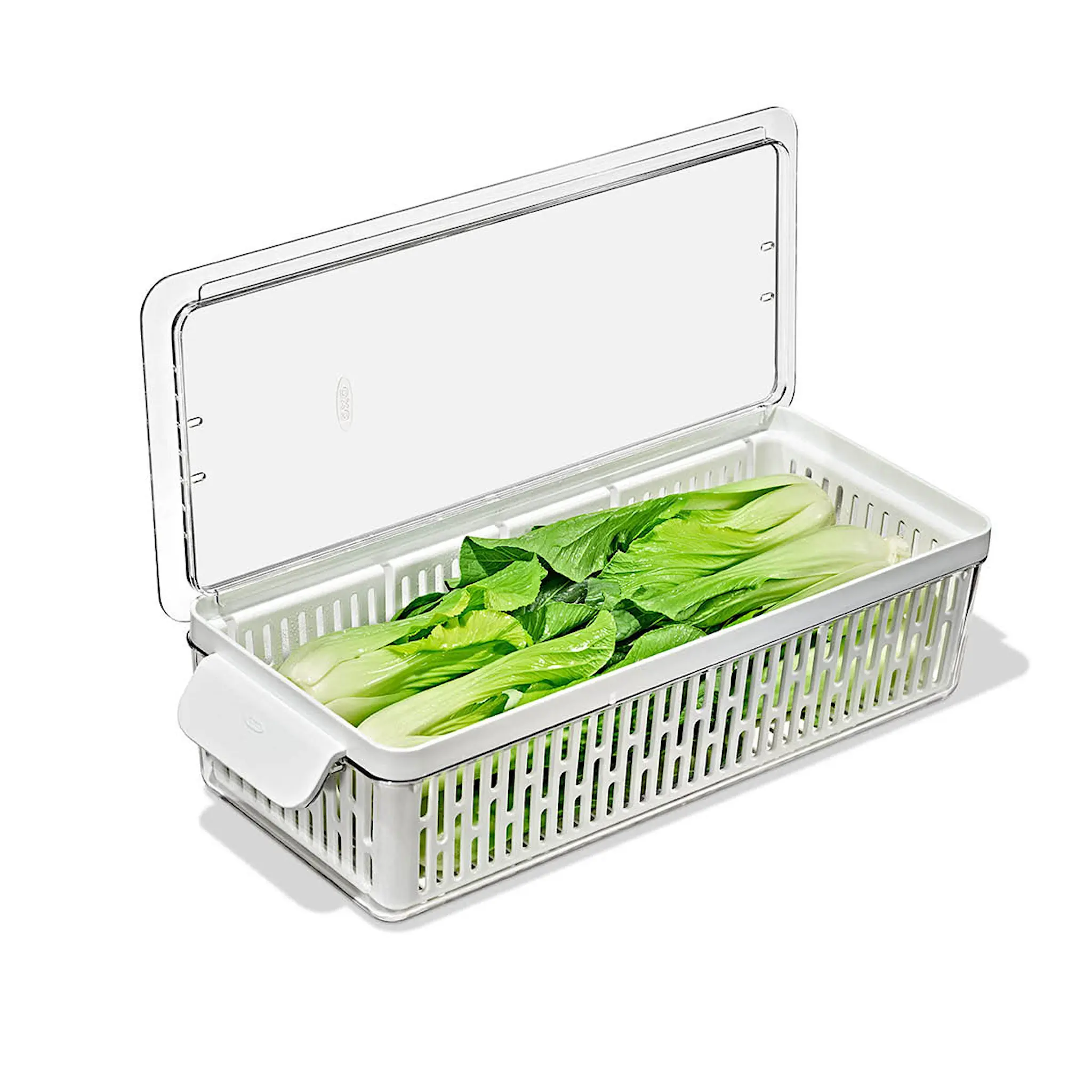Oxo Förvaringslåda för kylskåp 37x9,5 cm klar/vit