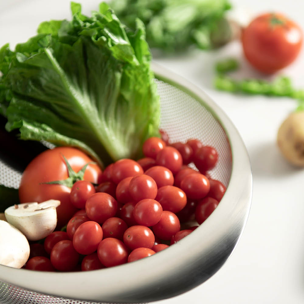 Modern House Chief durkslag med fot 22,5 cm borstat