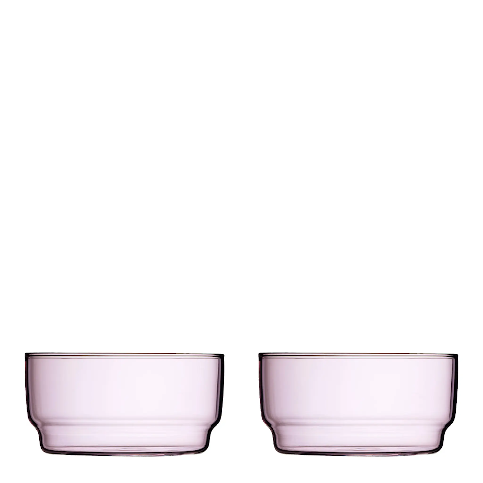 Lyngby Glas Torino Skål 12 cm 2-pack Rosa