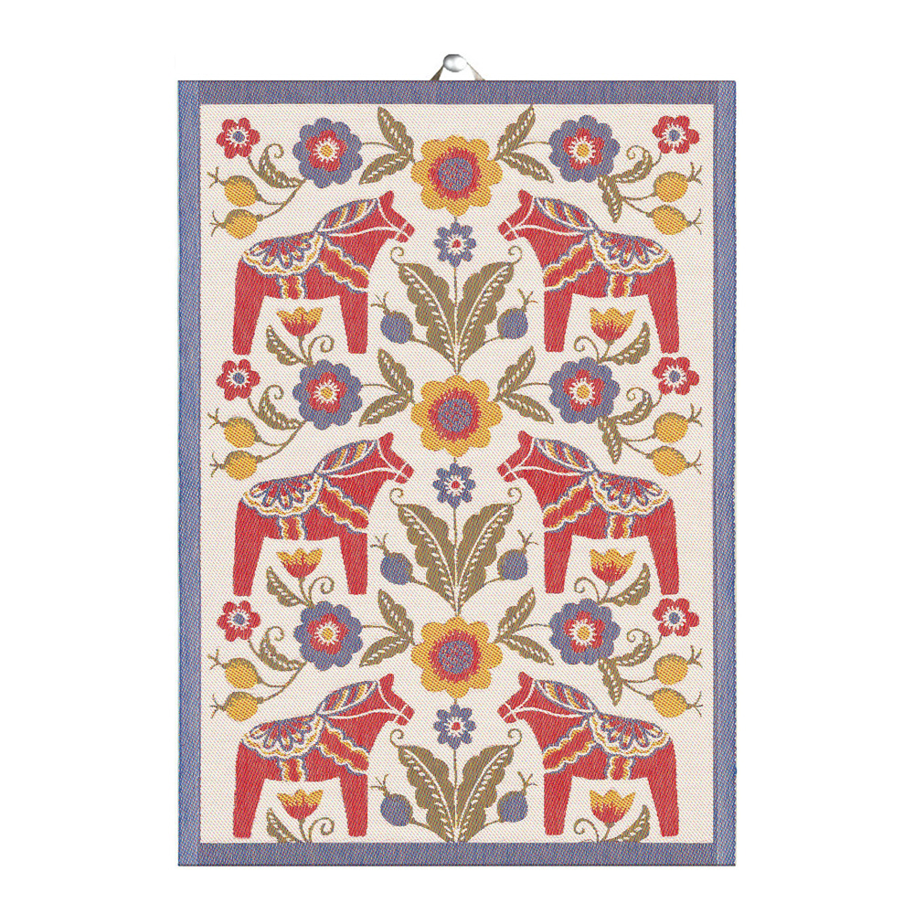 Ekelund Dalahäst Kurbitshäst handduk 48x70 cm