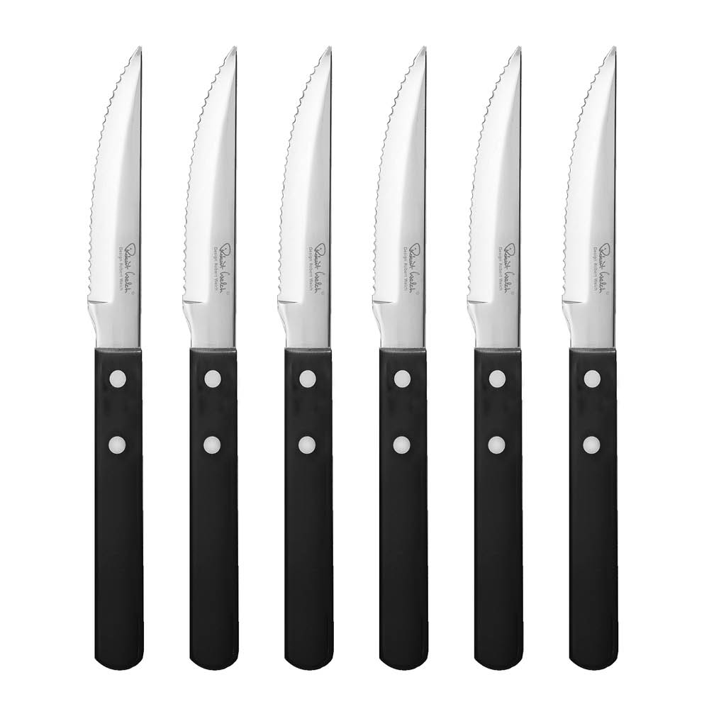 Robert Welch Trattoria grillkniv 6-pack stål/svart