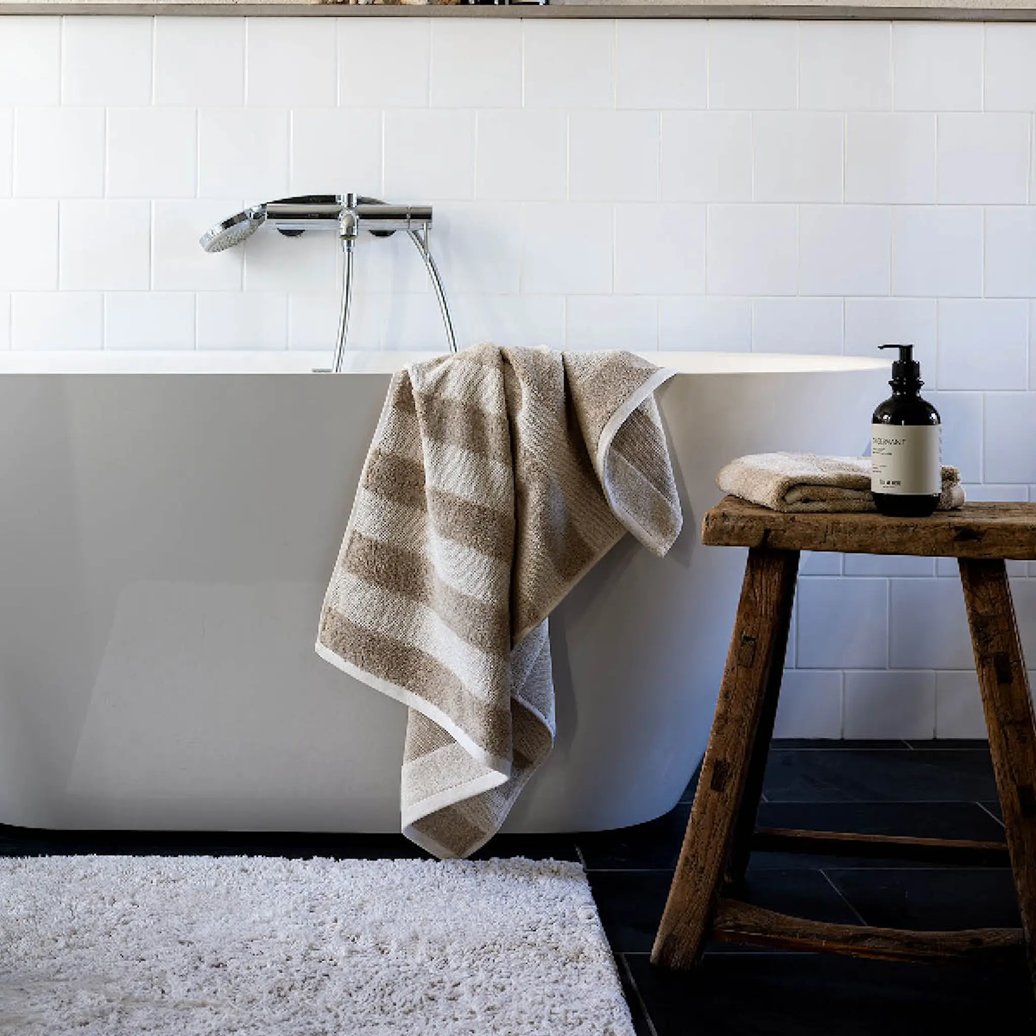 Tell Me More Elsa badrumsmatta 60x100 cm off-white