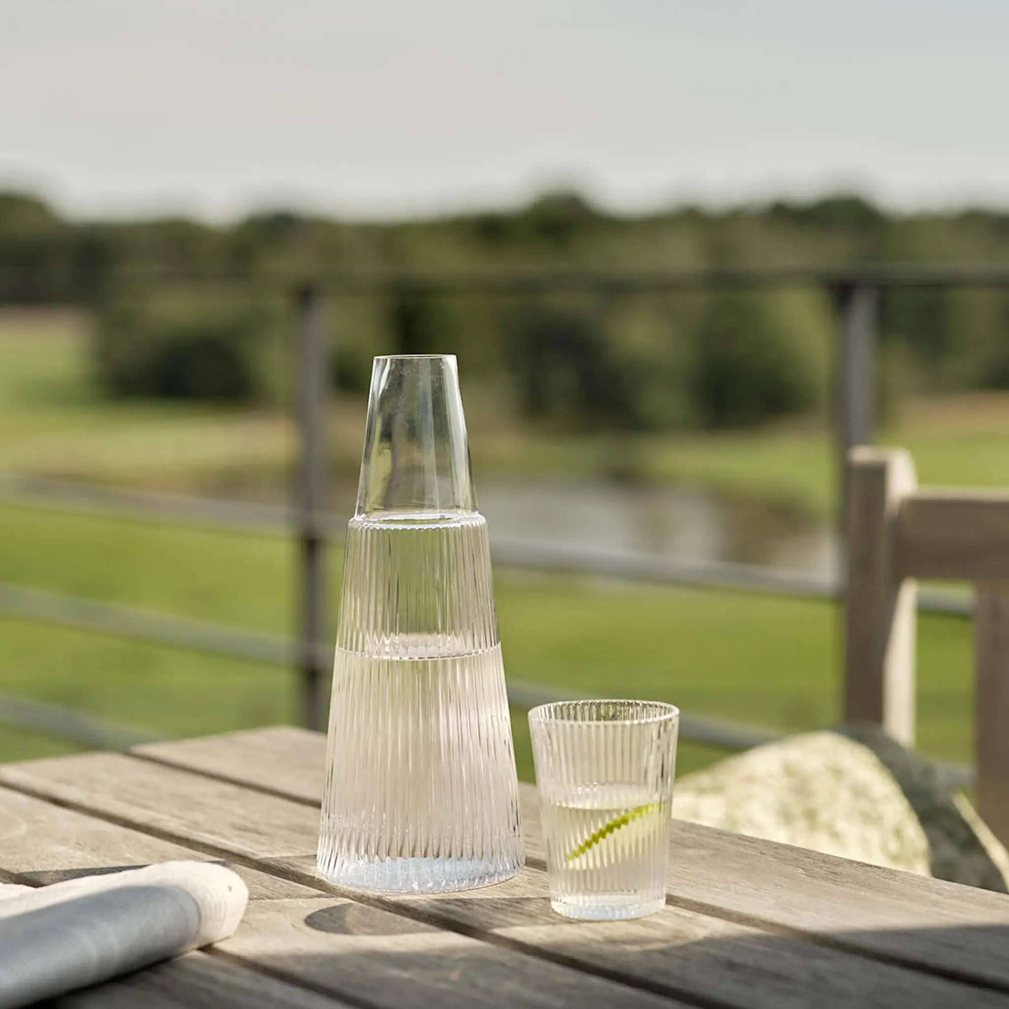 Stelton Pilastro karaffel med glass 1L clear