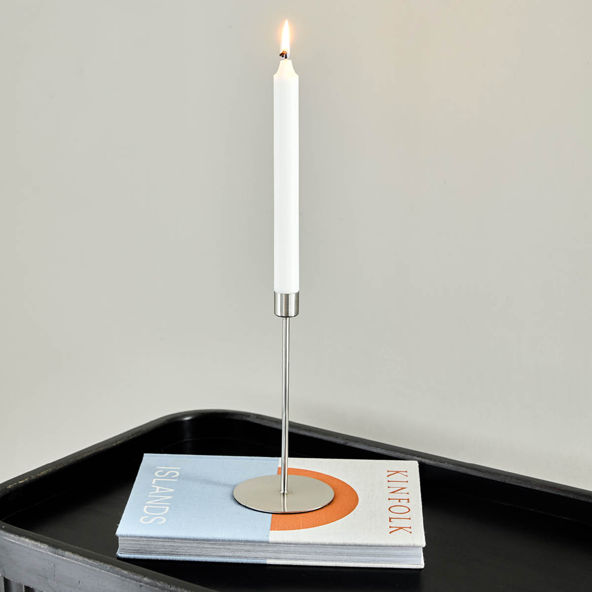 House Doctor Anit ljusstake 9,5x20 cm silverfinish