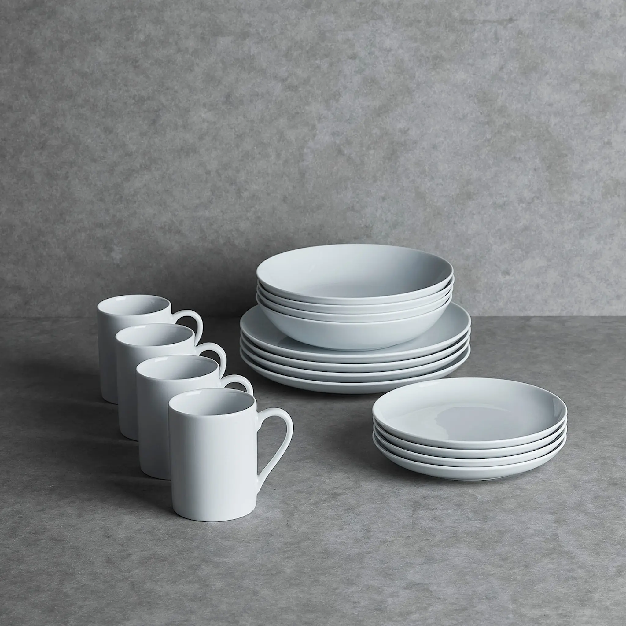 Aida Atelier tallrik 25 cm 4-pack super white