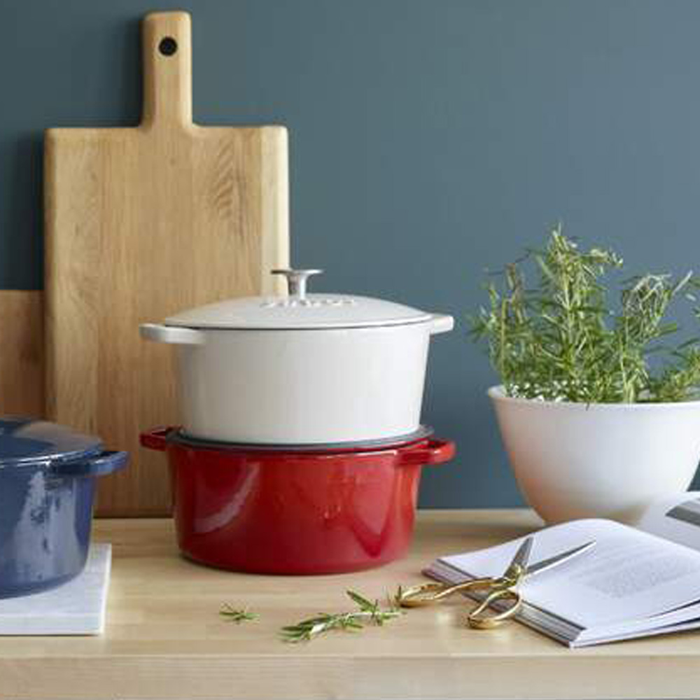 Sabor Støpejernsgryte 4,4L rød