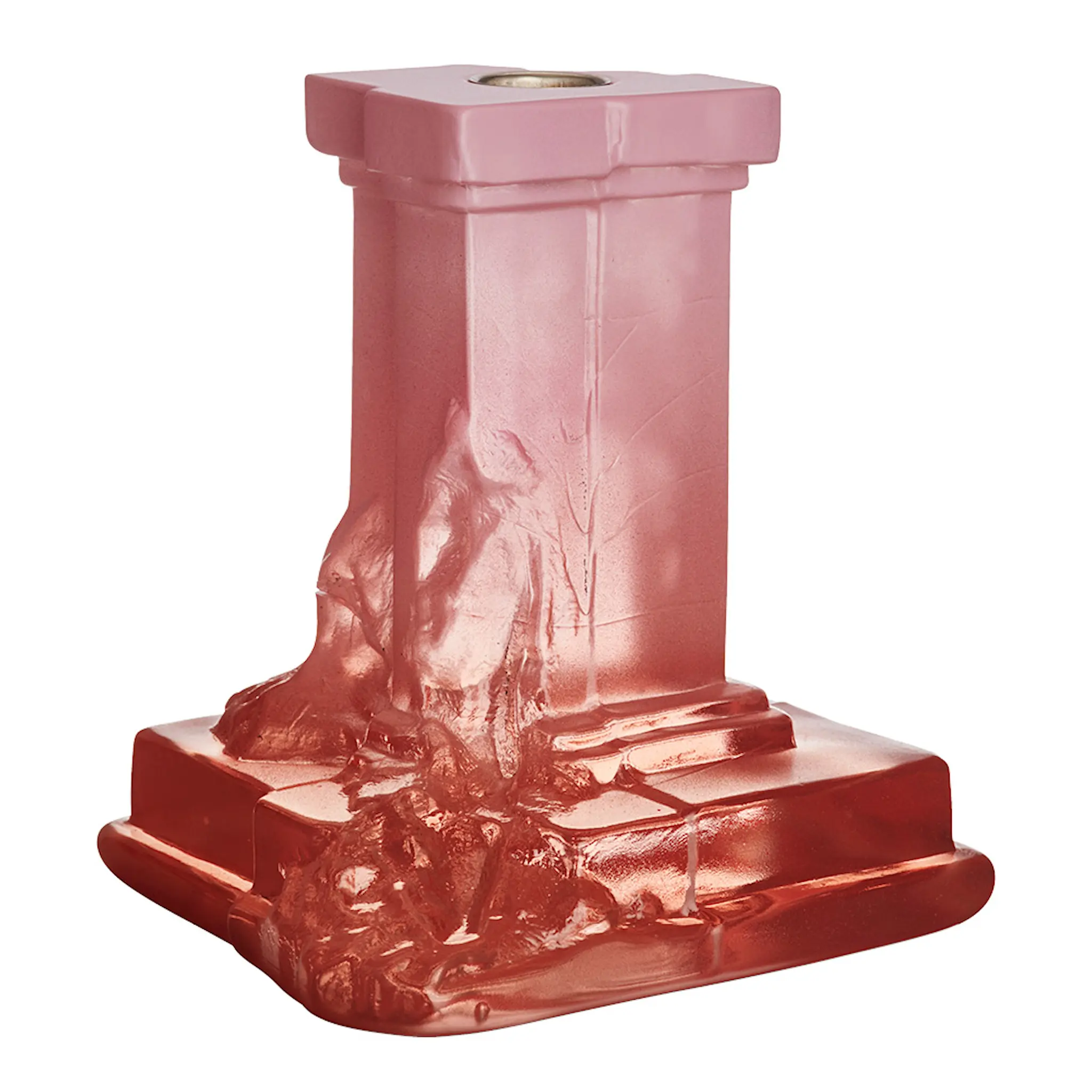 Kosta Boda Rocky Baroque Ljusstake 15 cm Spicy Rose