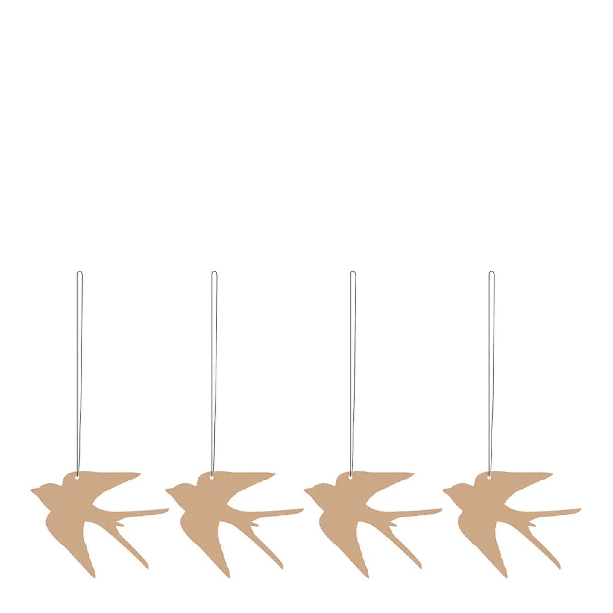 Cooee Påskpynt Svala 4-pack Café au Lait