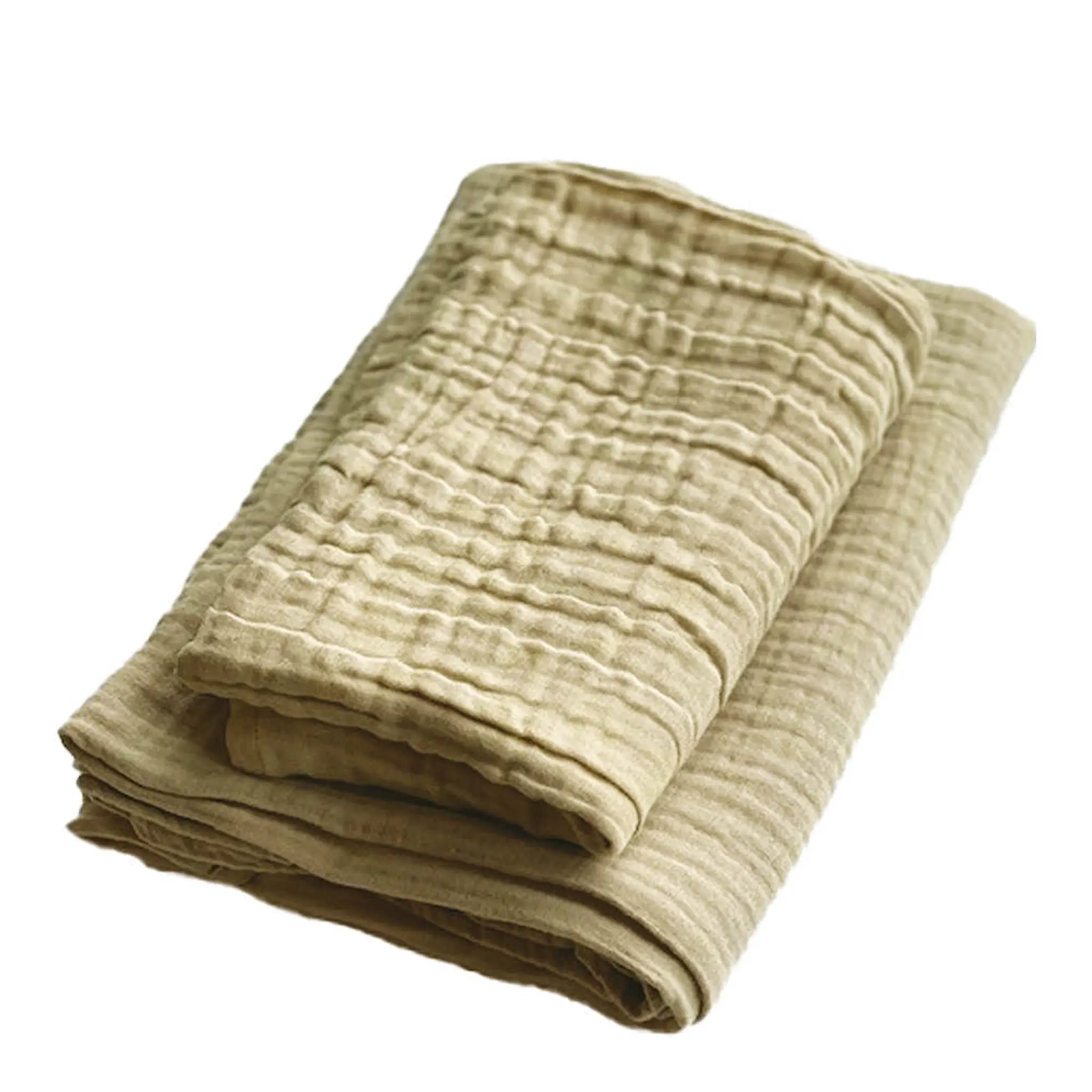 The Organic Company FINE lahjapakkaus, jossa kylpypyyhe ja käsipyyhe pale honey