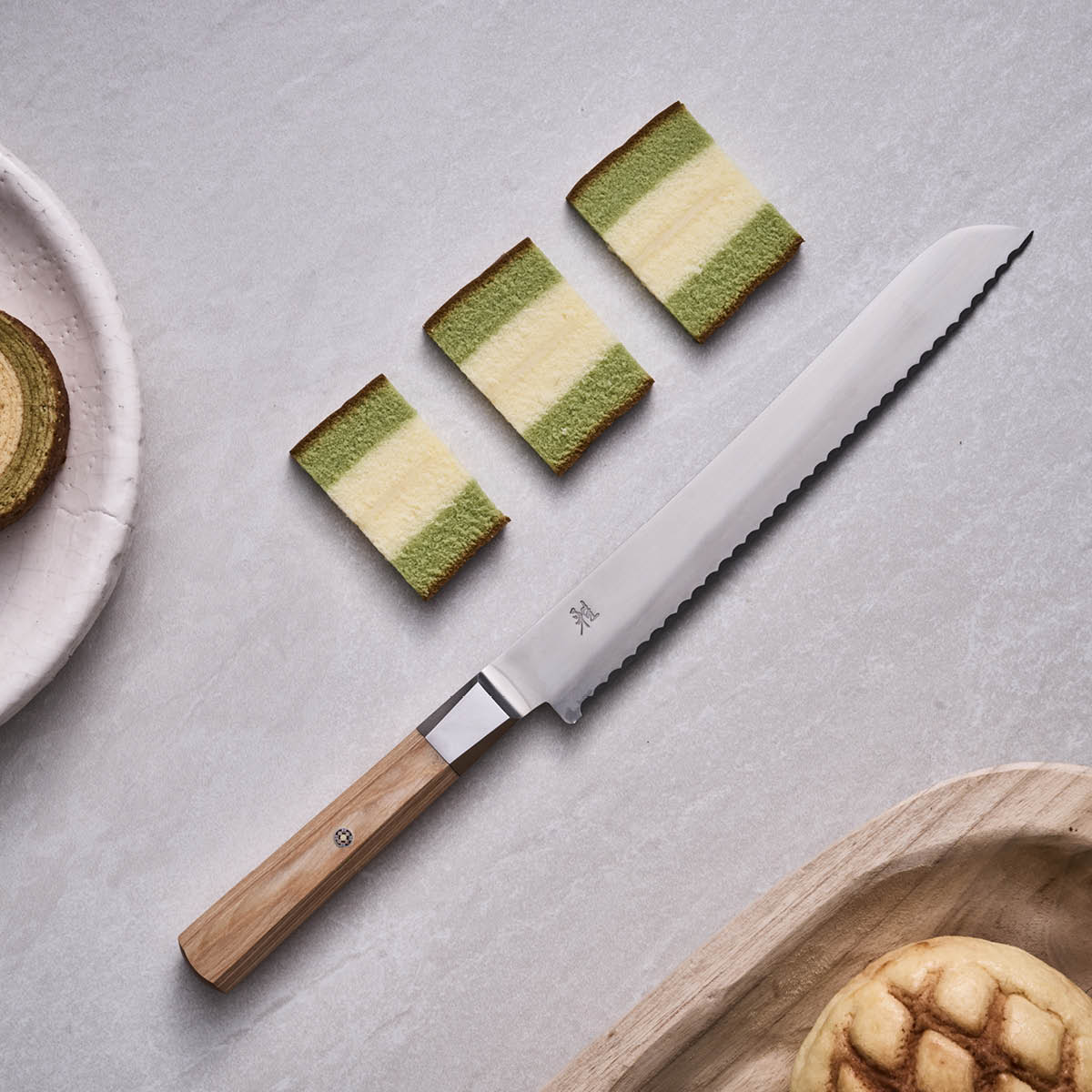 Miyabi Koya 4000FC brödkniv 23 cm pakkawood