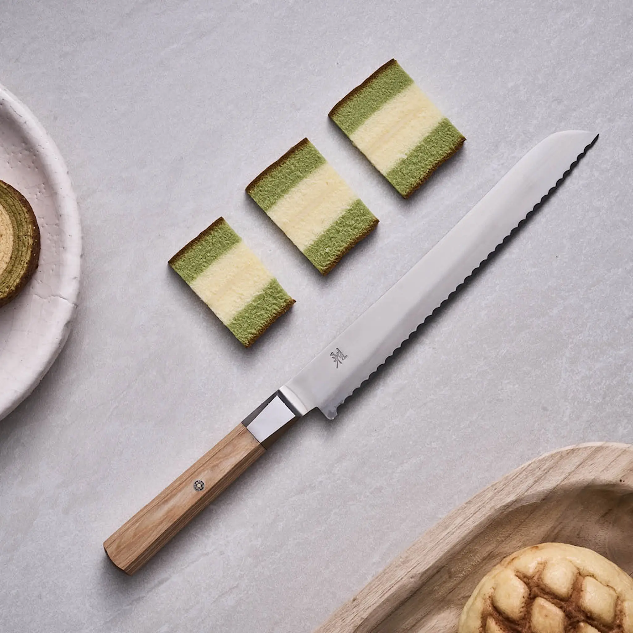 Miyabi Koya 4000FC brödkniv 23 cm pakkawood